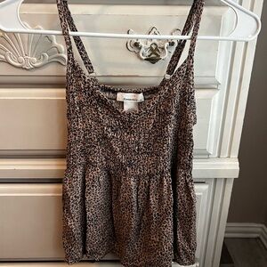 URBAN Romantics Leopard Print Tank Top